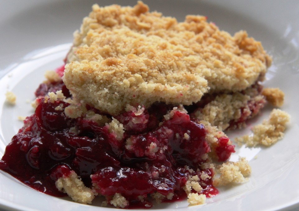 Damson crumble